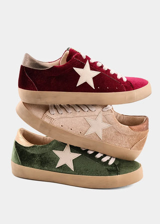 Shu Shop Paula Velvet Sneakers