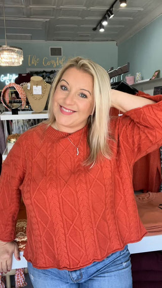 The Robin 3/4 sleeve sweater