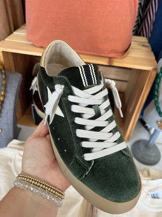 Shu Shop Paula Velvet Sneakers