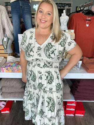 Avery Midi Floral Dress